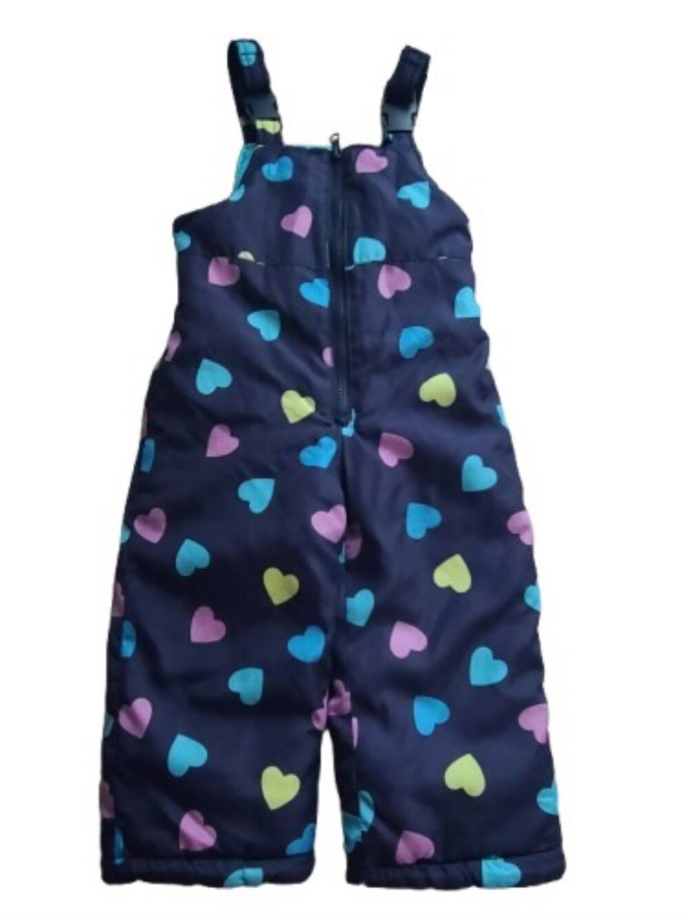 OshKosh B'gosh Navy Heart-Print Snow Overalls Size 4
